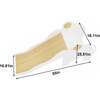 Avenlur Nima | Wooden Elephant Slide, White - Activity Gyms - 5 - thumbnail