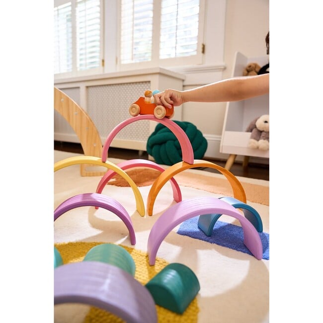 Avenlur Wooden Rainbow Stacker Blocks - Blocks - 4