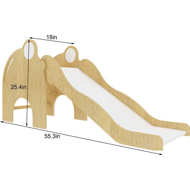 Avenlur Nima | Wooden Elephant Slide, Natural - Activity Gyms - 3