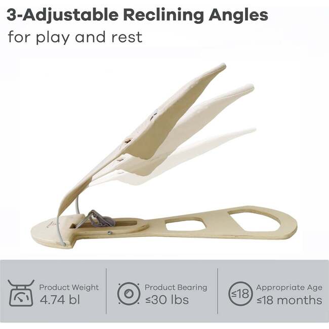 Avenlur Fir | Baby Bouncer | Foldable - Brown/Cream - Bouncers - 5
