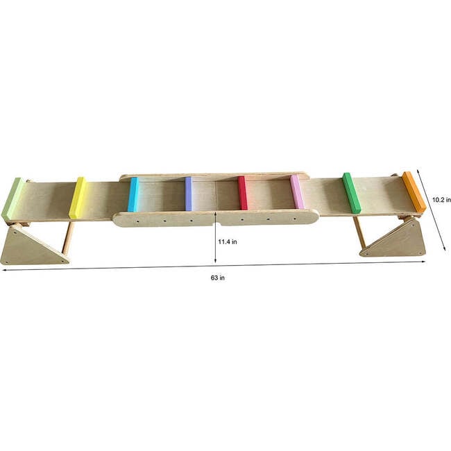 Avenlur Willow | Rainbow Seesaw and Balance Beam - Activity Gyms - 5
