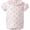 Heart Check Damask Bubble, Pink - Rompers - 1 - thumbnail