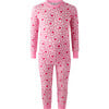Floral Heart Pajamas, Pink - Pajamas - 1 - thumbnail