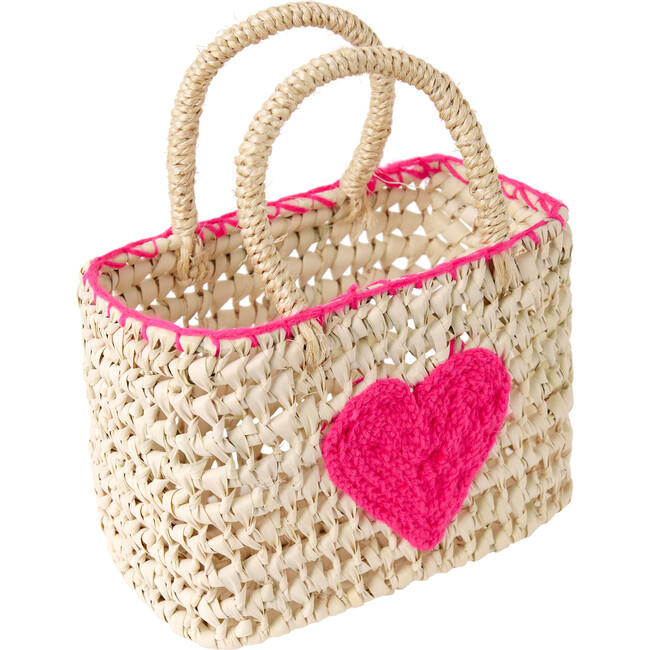 Heart Mini Tote Bag, Pink