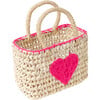 Heart Mini Tote Bag, Pink - Bags - 1 - thumbnail