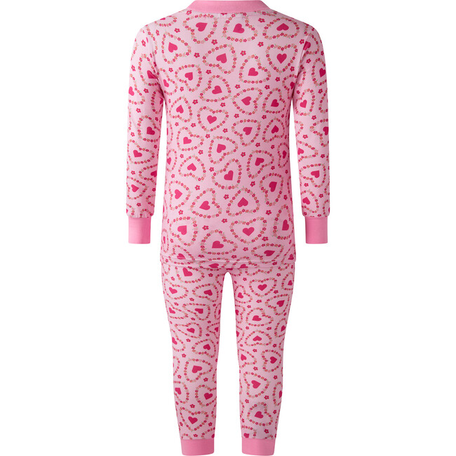 Floral Heart Pajamas, Pink