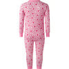 Floral Heart Pajamas, Pink - Pajamas - 2 - thumbnail