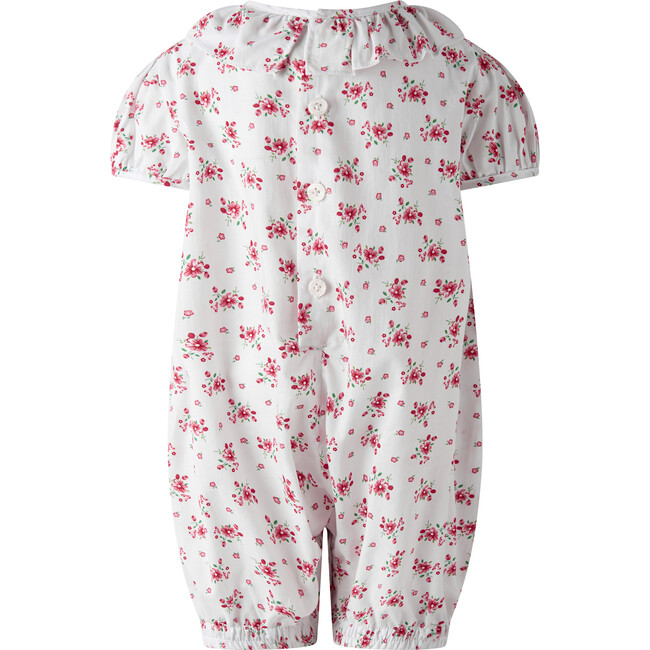 Floral Heart Applique Bubble, Red