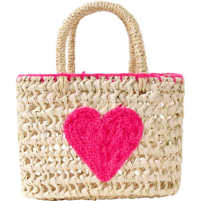 Heart Mini Tote Bag, Pink
