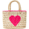 Heart Mini Tote Bag, Pink - Bags - 2 - thumbnail