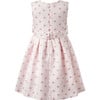 Heart Check Damask Dress, Pink - Dresses - 2 - thumbnail