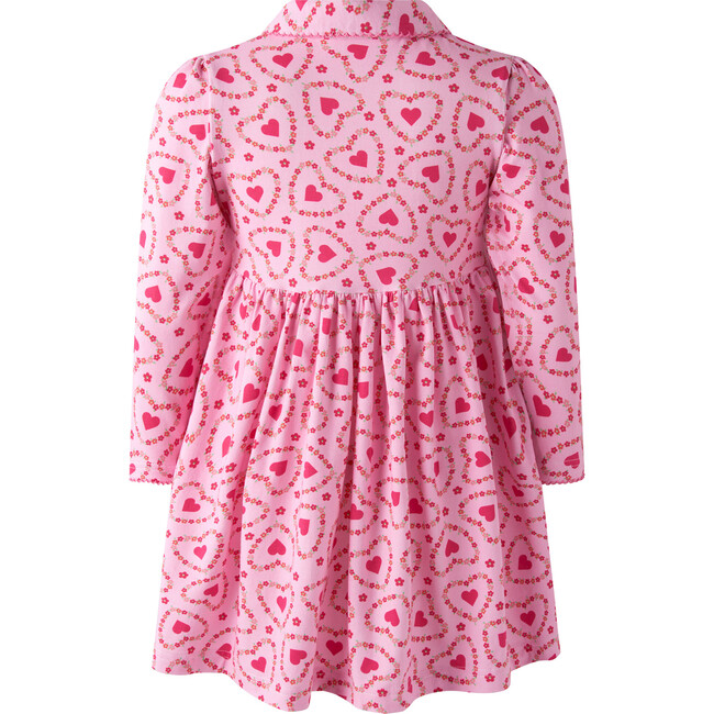 Floral Heart Jersey Dress, Pink