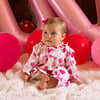 Scatter Heart Babysuit, Pink - Rompers - 3 - thumbnail