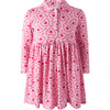 Baby Floral Heart Jersey Dress, Pink - Dresses - 1 - thumbnail