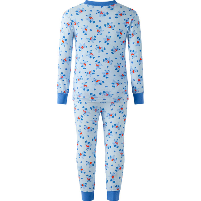 Bear Jersey Pajamas, Blue