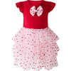 Baby Heart Tulle Tutu Dress & Headband, Red - Dresses - 1 - thumbnail