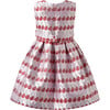 Cherry Damask Dress, Pink - Dresses - 2 - thumbnail
