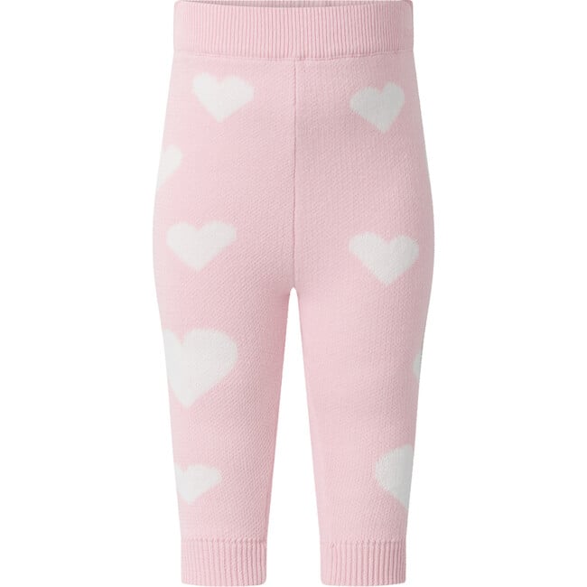 Heart Knit Cardigan & Leggings Set, Pink - Mixed Apparel Set - 6