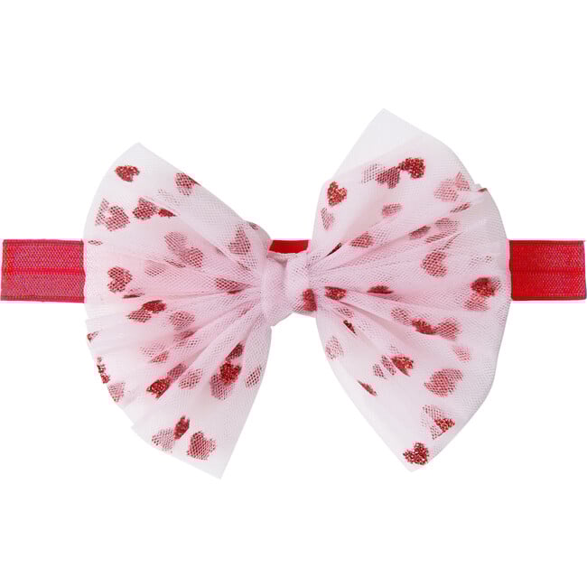 Baby Heart Tulle Tutu Dress & Headband, Red - Dresses - 3