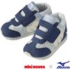Miki House & Mizuno Second Shoes, Navy Floral - Sneakers - 1 - thumbnail