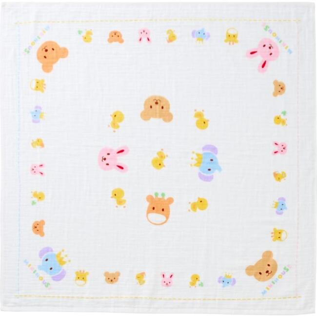 UV Protection Gauze Pile Hybrid Bath Towel, White