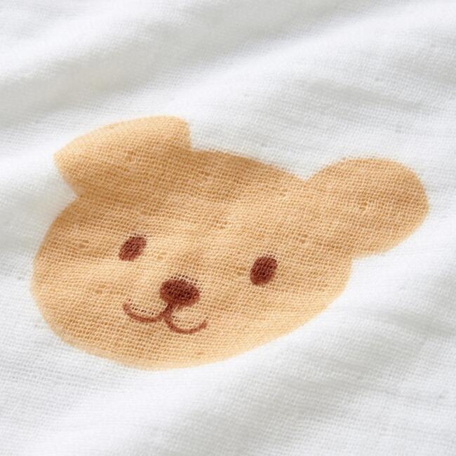 UV Protection Gauze Pile Hybrid Bath Towel, White - Towels - 4