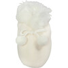 Smooth Fleece Booties, White - Booties - 3