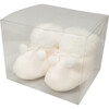 Smooth Fleece Booties, White - Booties - 8