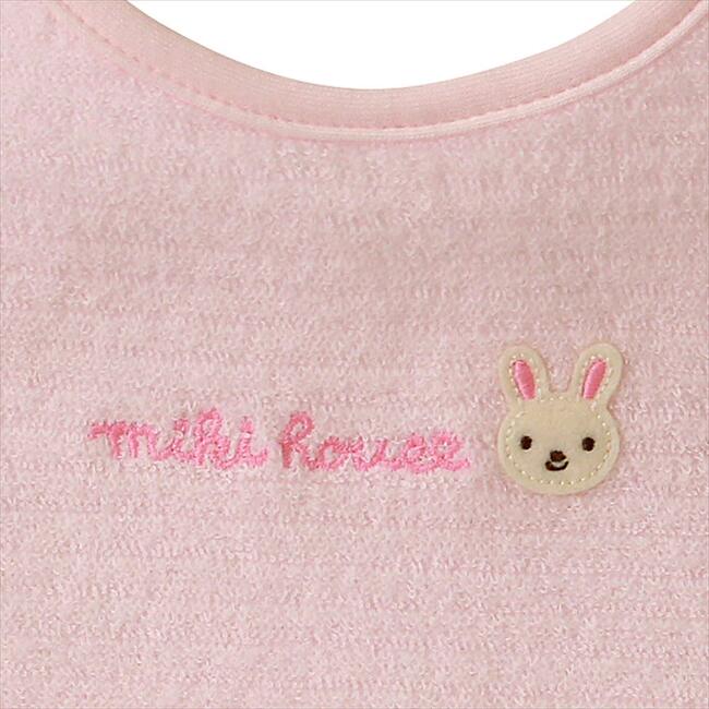 Water Resistant Ligning Untwisted Yarn Bib, Pink - Bibs - 2