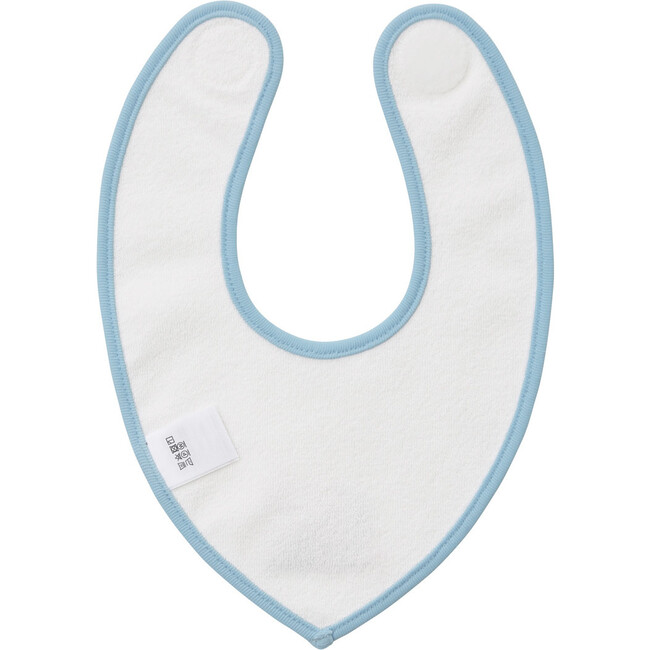 Bear & Train Bib, Blue - Bibs - 2