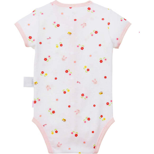 Short-Sleeve Onesie Bodysuit, Pink