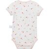Slip-On Short-Sleeve Onesie Bodysuit, Pink Flower - Onesies - 2