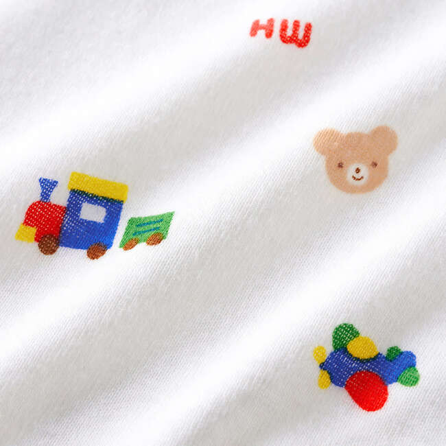 Short-Sleeve Onesie Bodysuit, Blue - Onesies - 3