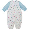2 Way Coveralls, Blue - Onesies - 6 - thumbnail