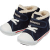 Sherpa-Lined High Top Second Shoes, Navy - Sneakers - 1 - thumbnail