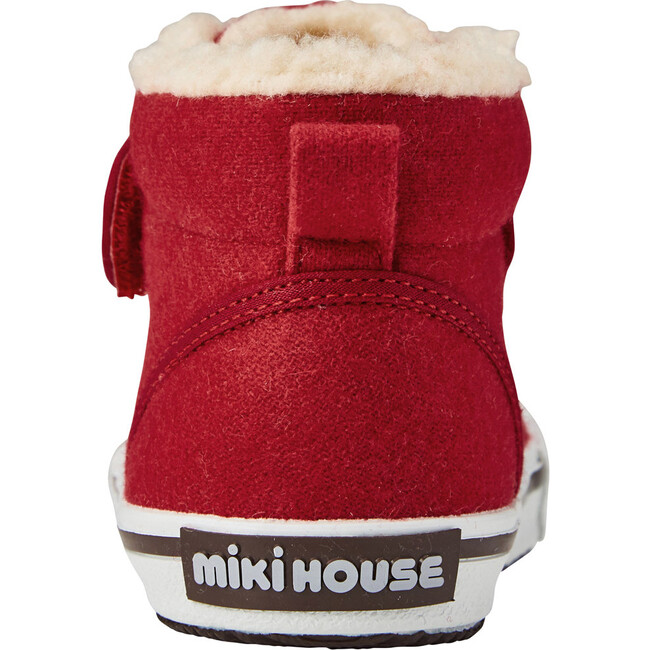 Sherpa-Lined High Top Second Shoes, Red