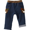 Bear Sweatpants, Navy - Pants - 1 - thumbnail