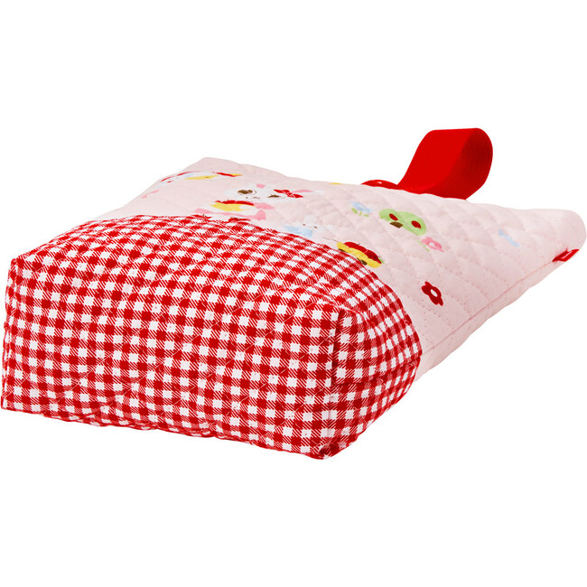 Bunny Single Strap Quilted Tote, Pink - Bags - 4