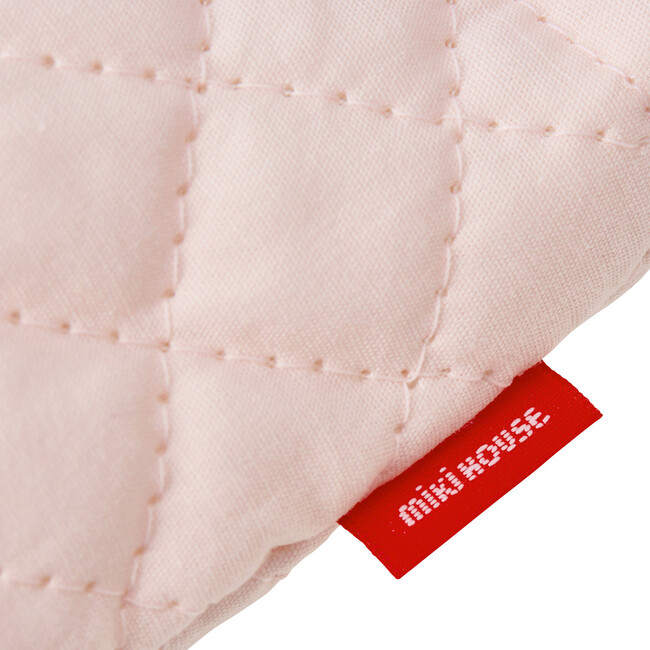 Bunny Single Strap Quilted Tote, Pink - Bags - 6