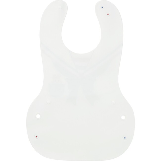 Mealtime Convertible Bib, White - Bibs - 2