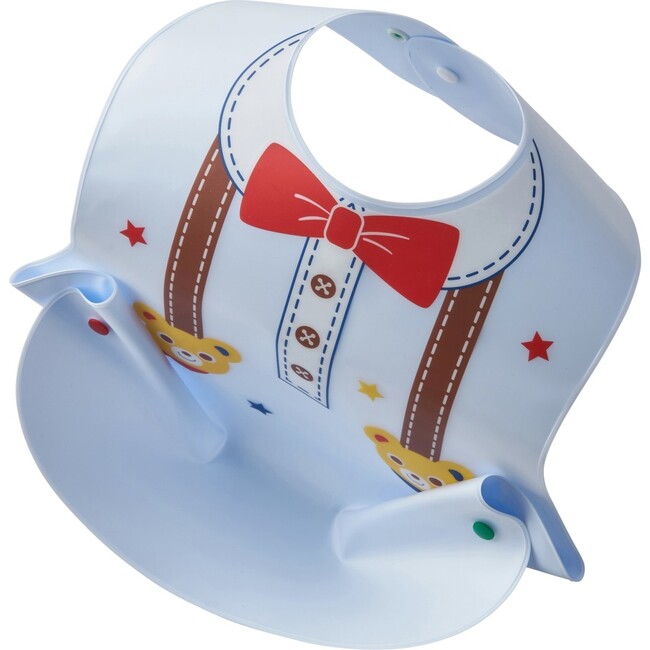 Mealtime Convertible Bib, SAX Blue - Bibs - 5