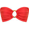 Tori Ties Bandeau Bikini Top, Cherry - Two Pieces - 1 - thumbnail
