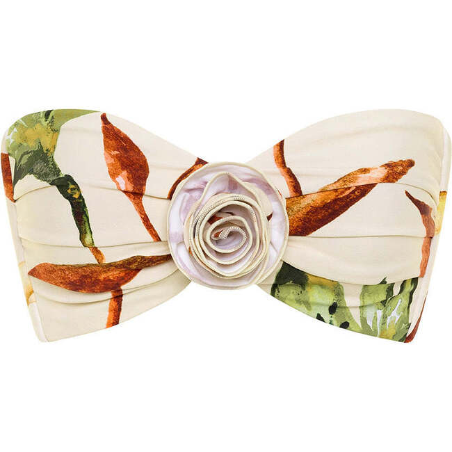 Rosa Bandeau Bikini Top, Rooted Floral