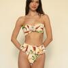 Rosa Bandeau Bikini Top, Rooted Floral - Two Pieces - 3 - thumbnail