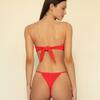 Tori Ties Bandeau Bikini Top, Cherry - Two Pieces - 6