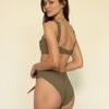 Paula Tie-Up Bikini Bottom, Khaki - Two Pieces - 4