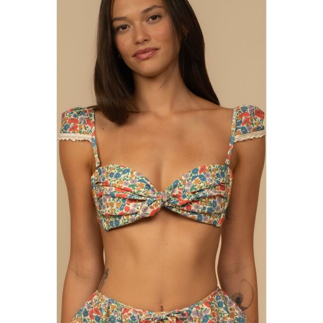 Cabana Bikini Top w/Trim, Florencia Floral