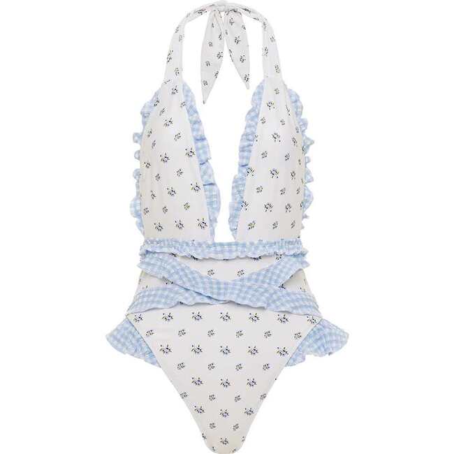 Tropez Ruffle Edge One-Piece, Heidi Floral