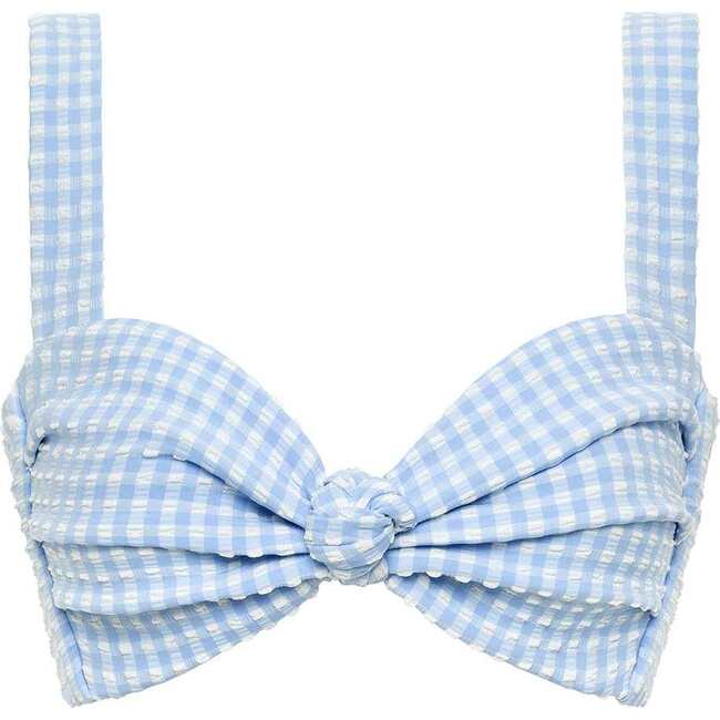 Hayden Bikini Top, Peri Micro Gingham