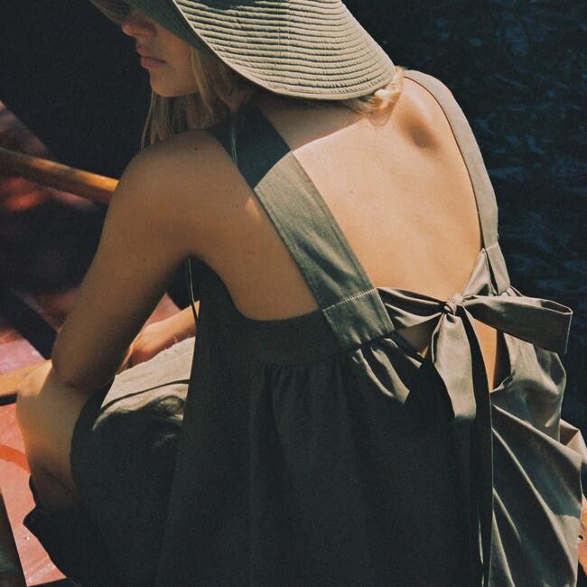 Hannah Dress, Khaki